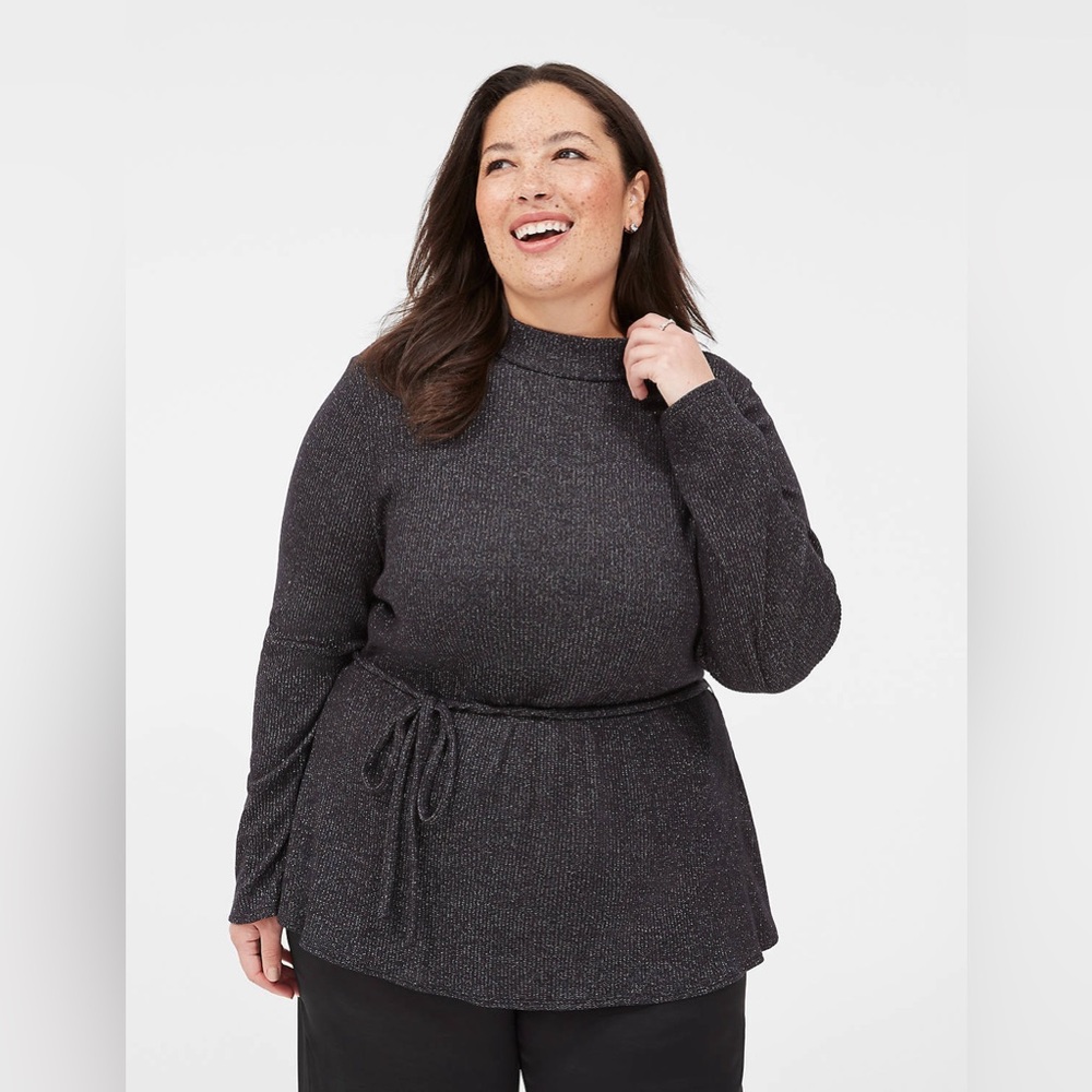 NWT Lane Bryant Mock Neck Top